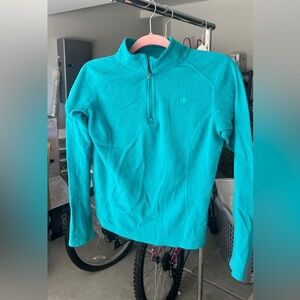 Women's Teal THE NORTH FACE Half-Zip Sweater